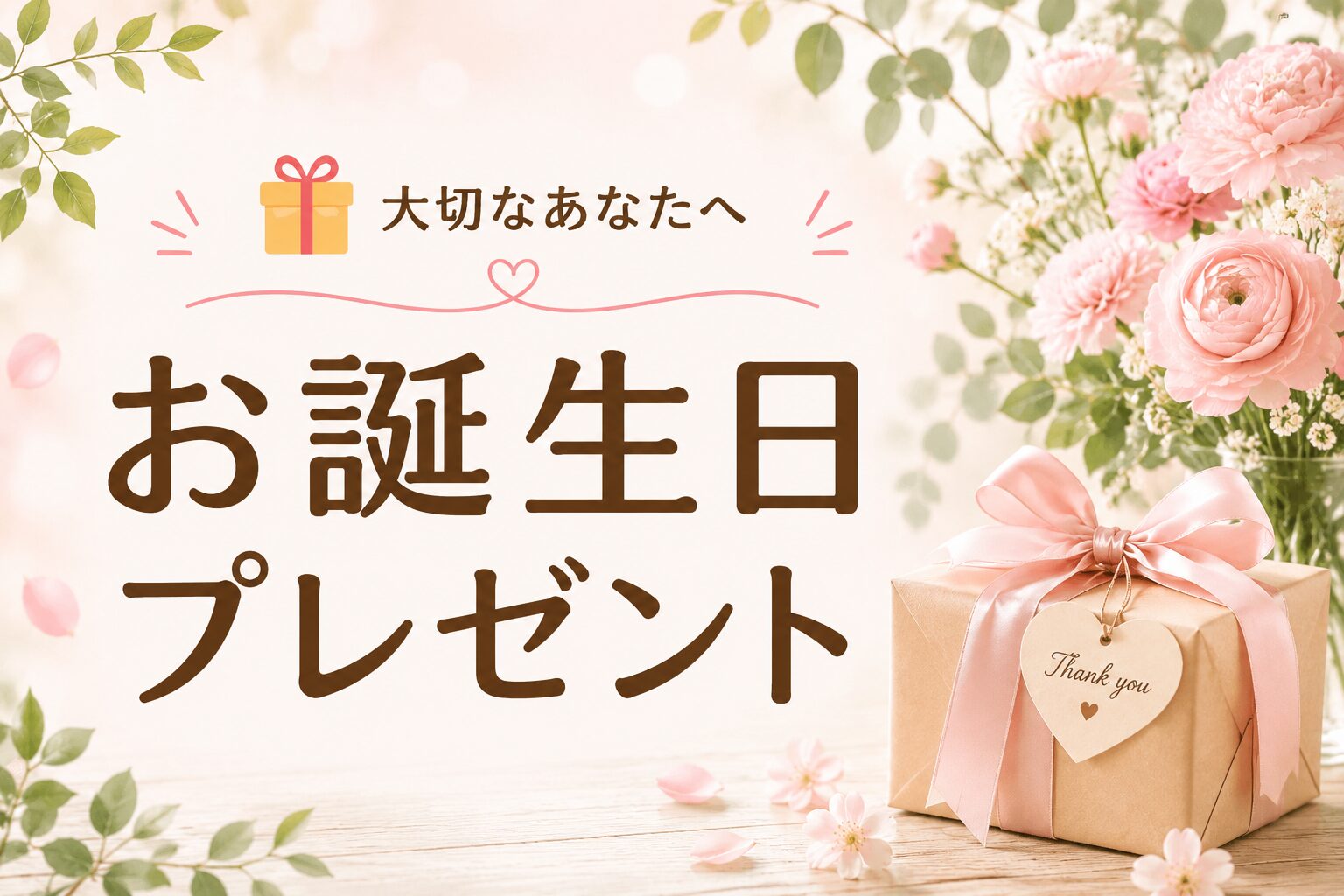 大切な方へ贈るお誕生日プレゼントのご案内