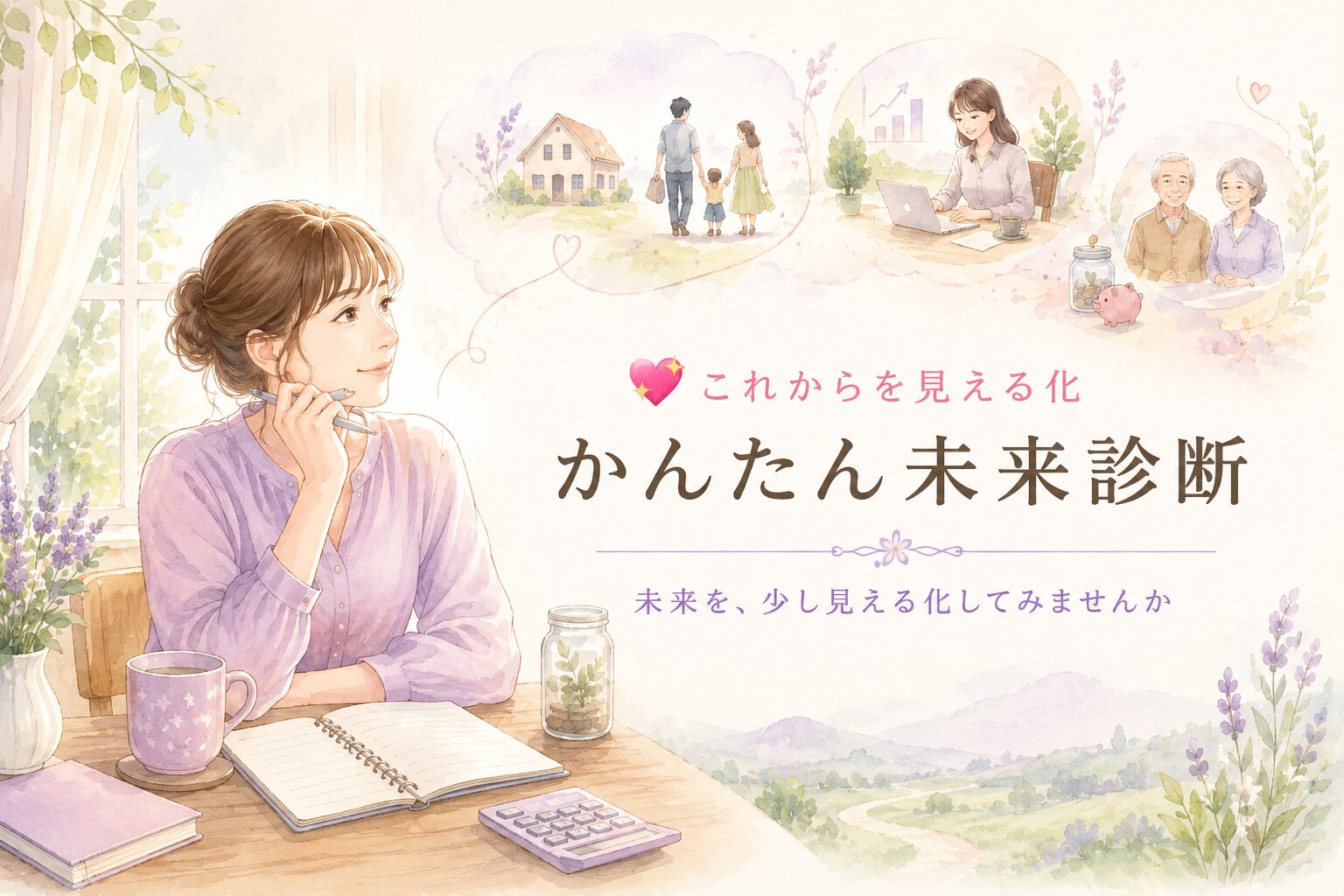 かんたん未来診断　未来を、少し見える化してみませんか
